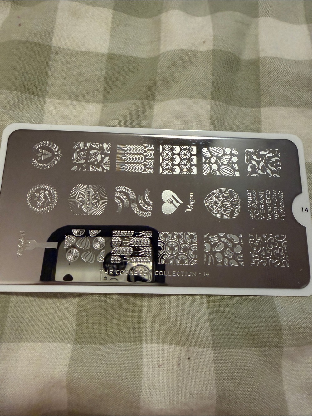 Nail Art Stamping Plate - Silver Design Collection